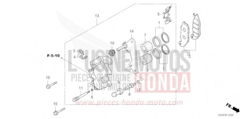 FRONT BRAKE CALIPER ST125AP de 2023